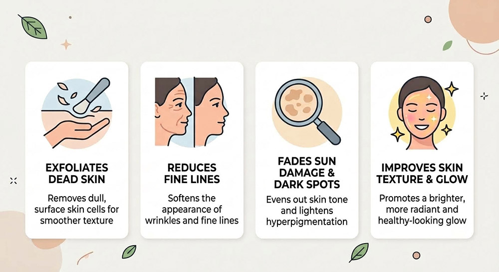 chemical peel benefits, chemical peel aftercare, skin barrier support